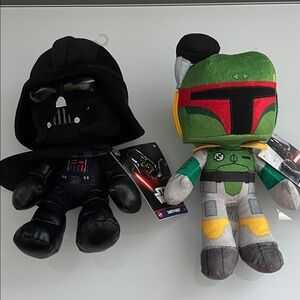 NEW Star Wars Plush Toy Set - Boba and Vader